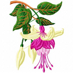 Flowers And Tree Embroidery Design 6 Flowers And Tree Embroidery Design 6